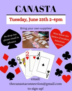 CANASTA on Tuesdays at the Library! thumbnail