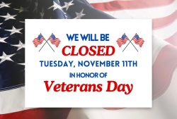 We're Closed: TUESDAY, NOVEMBER 11TH FOR Veterans Day! Thumbnail