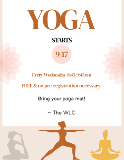 COME TO YOGA! Wednesdays at 8:45 thumbnail