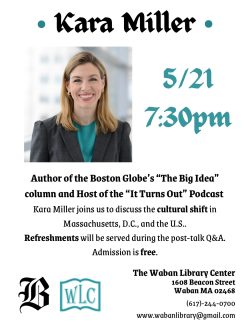 KARA MILLER will speak on May 21st thumbnail