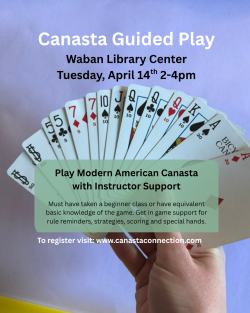 GUIDED CANASTA on April 14th!! 2-4 p.m. thumbnail
