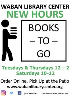 We are now open Tuesday and Thursday 12-2 and Saturday 10-12 for Books-To-Go! thumbnail